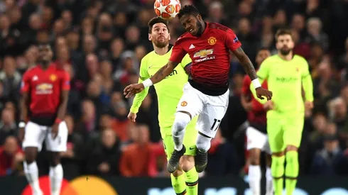 Lionel Messi fue una de las figuras en esa serie ante Manchester United.