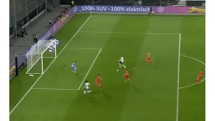 Timo Werner falló un gol increíble para Alemania ante Macedonia del Norte.