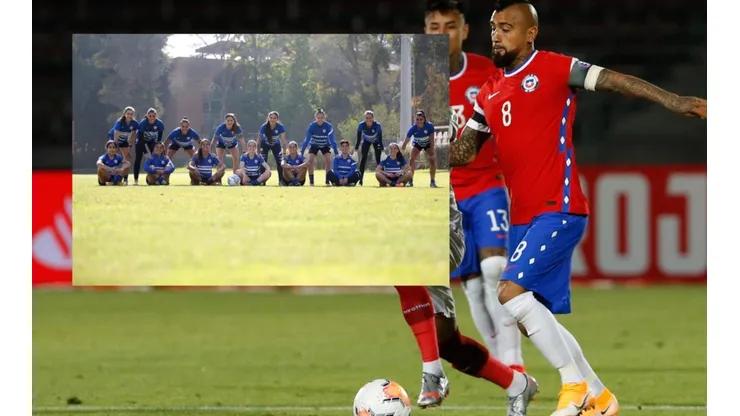 Arturo Vidal respalda a la selección chilena femenina rumbo al repechaje