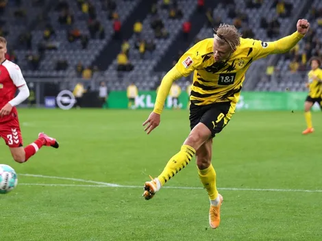 Pillan al padre de Haaland en Barcelona con Joan Laporta