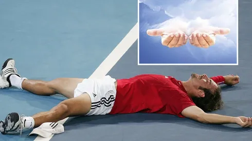 Nico Massú tras ganar la medalla de oro en singles de los JJOO de Atenas