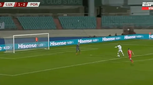 Así fue el fallo de Cristiano Ronaldo ante Portugal.