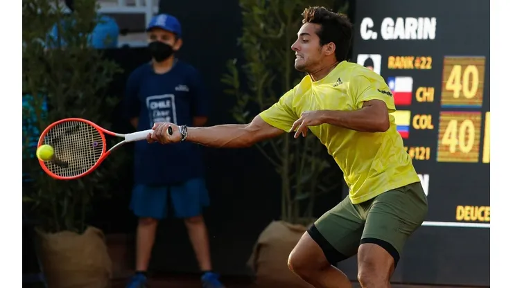 Garin en el Chile Open, donde logró su quinto título ATP