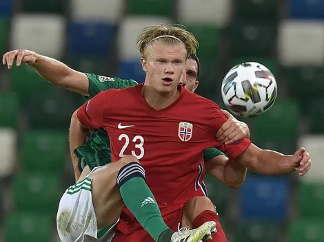 Solskjaer: "Haaland luchó mucho con sus rodillas"