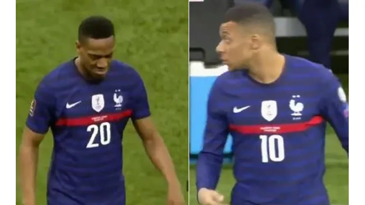 Mbappé no entendió por qué Martial no quiso saludarlo