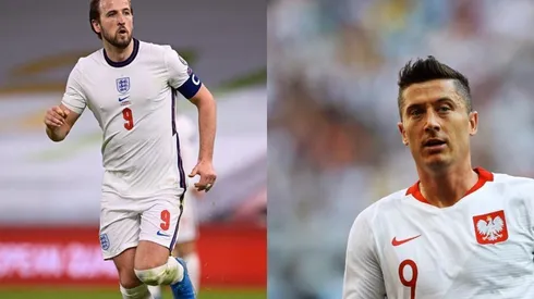 Duelo de goleadores: Harry Kane y Robert Lewandowski, dos nueves de raza y capitanes de su selección.