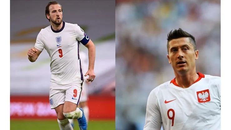 Duelo de goleadores: Harry Kane y Robert Lewandowski, dos nueves de raza y capitanes de su selección.
