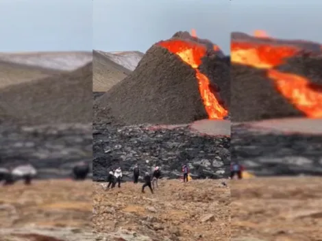 Se termina cuando caiga lava: juegan a la pelota en volcán en erupción