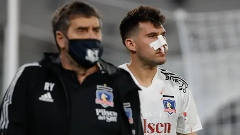 César Fuentes sufrió una lesión por un codazo de Ariel Martínez de Unión La Calera.