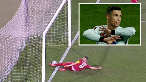 A todas luces el balón entró en la portería de Serbia