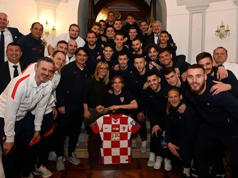 Modric se conmueve por homenaje de sus compañeros