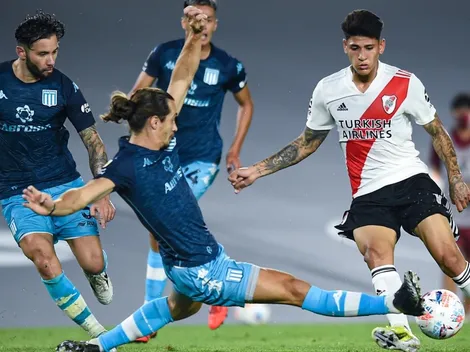 River-Racing: tapadones de Arias y patada de Díaz a la entrepierna