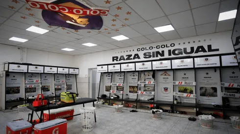 Así luce el camarín de Colo Colo