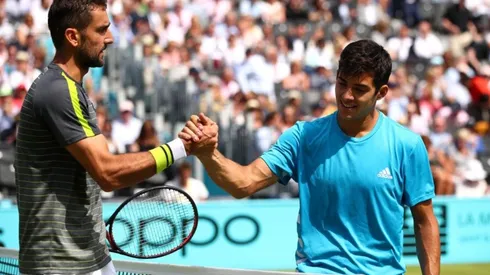 Marin Cilic y Cristian Garín se enfrentaron por primera vez en el año 2019.