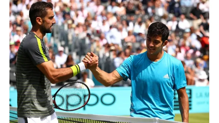 Marin Cilic y Cristian Garín se enfrentaron por primera vez en el año 2019.