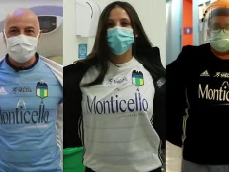 Primera línea de la salud presenta la nueva camiseta de O'Higgins