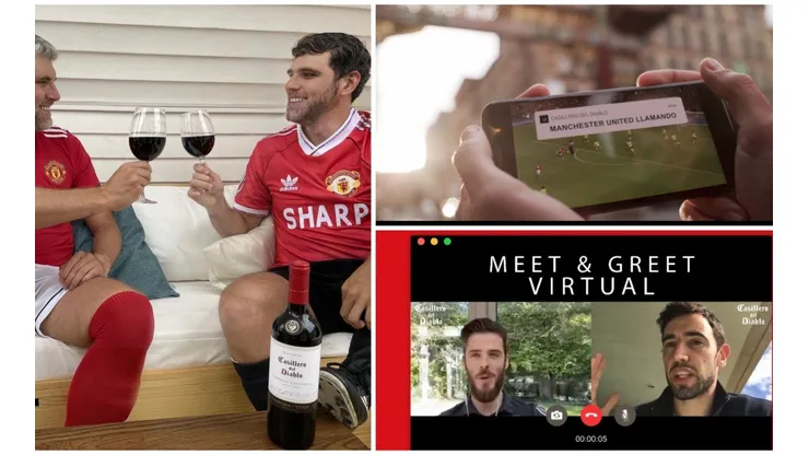 El periodista compartió una instantánea en redes sociales con una camiseta retro del Manchester United.