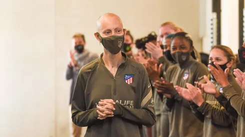 Virginia Torrecilla regresó a los entrenamientos con el Atlético de Madrid.