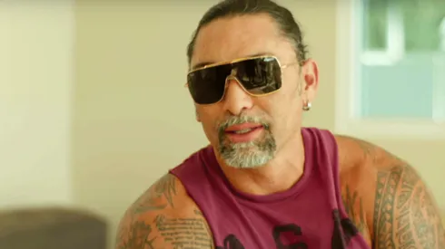 Marcelo Chino Ríos en medio de la conversación con Martín Cárcamo, en "De Tú a Tú".