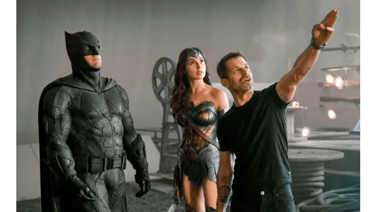 Zack Snyder dirige a Ben Affleck y Gal Gadot en medio de las filmaciones del Snyder Cut de "Justice League".