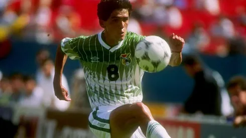 Milton Melgar en su etapa de jugador en Bolivia