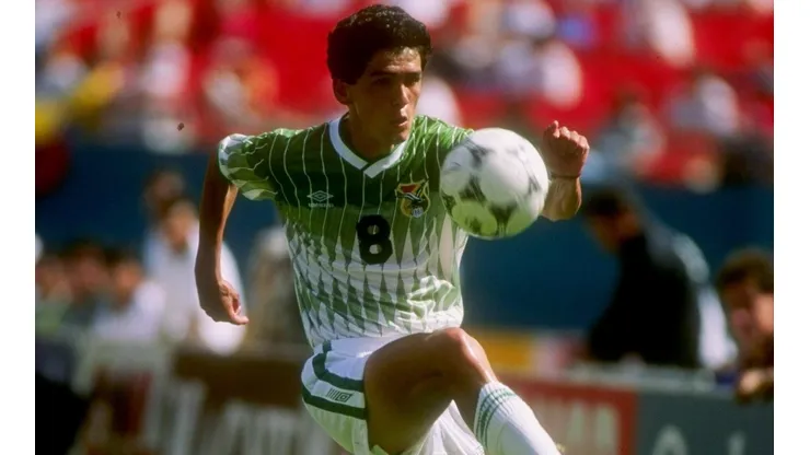 Milton Melgar en su etapa de jugador en Bolivia