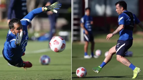 La Roja comenzó a preparar el duelo ante Bolivia con Bravo y Medel a la cabeza.