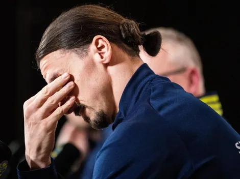 Zlatan Ibrahimovic llora en conferencia de prensa con Suecia