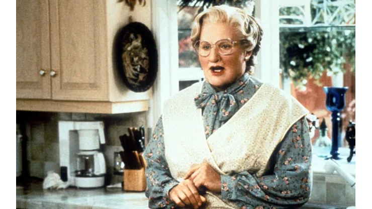 Robin Williams personificó a la señora Doubtfire en la cinta.