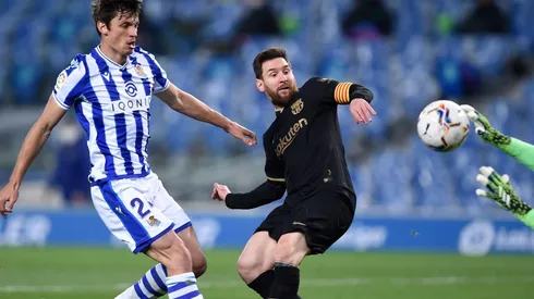 Messi anotó en la goleada del Barcelona ante Real Sociedad