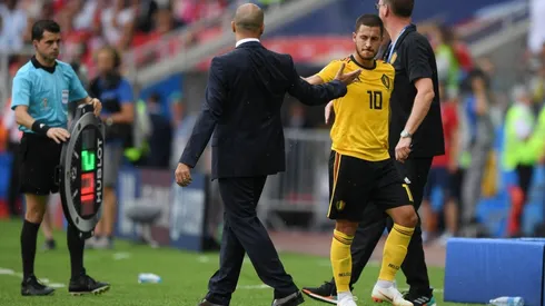 Roberto Martínez es optimista con la recuperación de Eden Hazard.