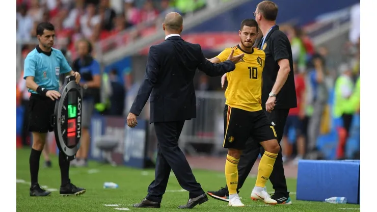 Roberto Martínez es optimista con la recuperación de Eden Hazard.