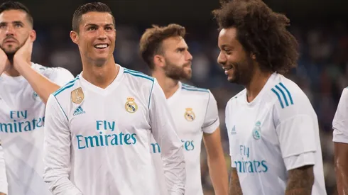 Cristiano Ronaldo y Marcelo durante su etapa juntos en Real Madrid.