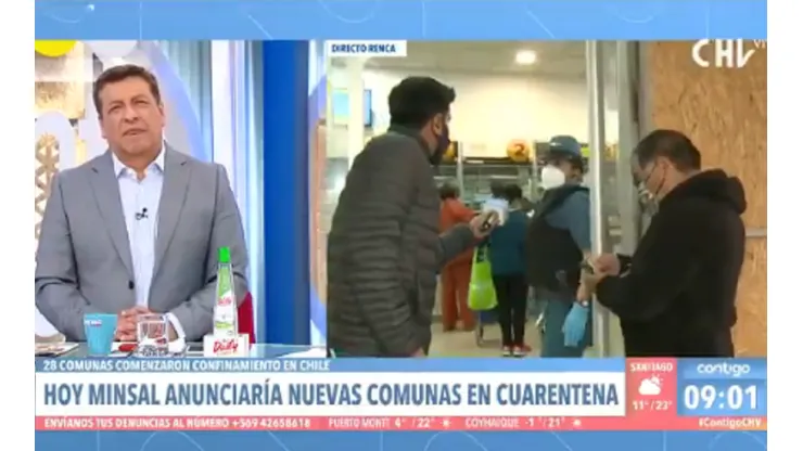 La situación ocurrió durante un despacho en vivo.