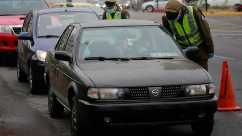 Control policial por cuarentena en Cerrillos