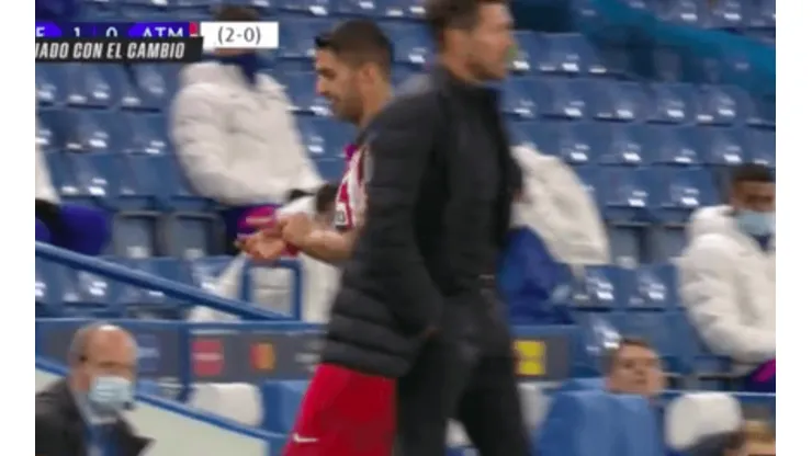 Suárez y Simeone no están muy bien juntos