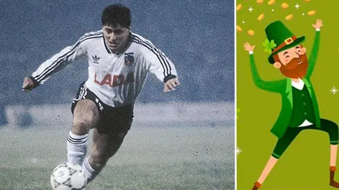 Pato Yañez con la camiseta de Colo Colo