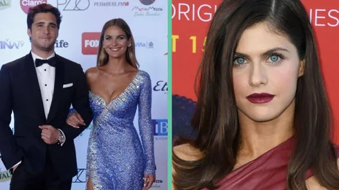 Diego Boneta y Mayte Rodríguez, junto a Alexandra Daddario.