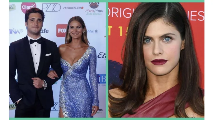 Diego Boneta y Mayte Rodríguez, junto a Alexandra Daddario.
