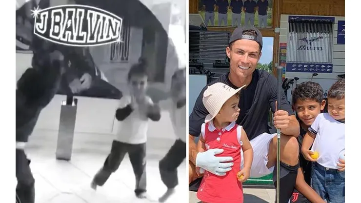 Los hijos de Cristiano ya se saben de memoria el tema de J Balvin