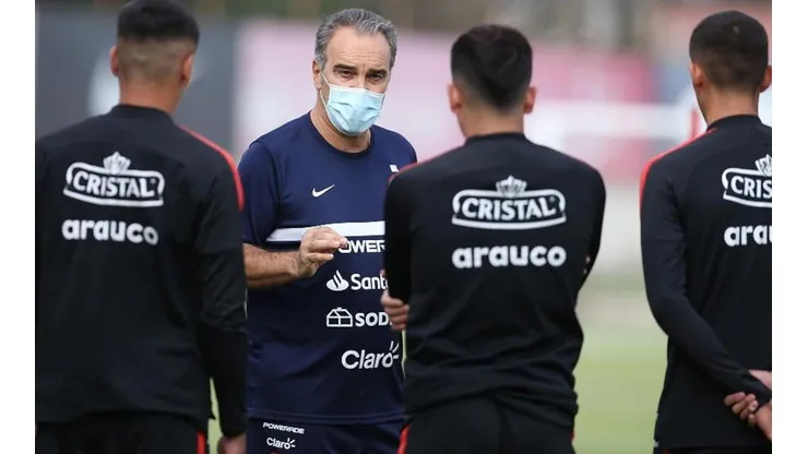 Martín Lasarte en su primer microciclo con la selección chilena