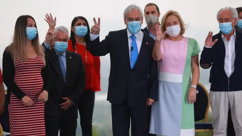 Sebastián Piñera durante el anuncio del Préstamo Solidario.