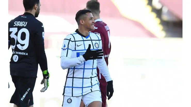Alexis en el Inter contra Torino: asistencia y triunfo.