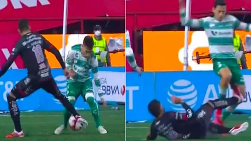 Jara terminó expulsado después de meter un caño