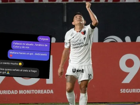 Pulga Rodríguez cumple a hincha y dedica un gol al cielo