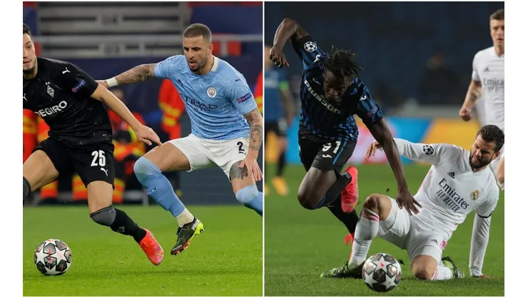 Manchester City y Real Madrid quieren sellar su paso a los cuartos de Champions League ante Borussia Monchengladbach y Atalanta, respectivamente.