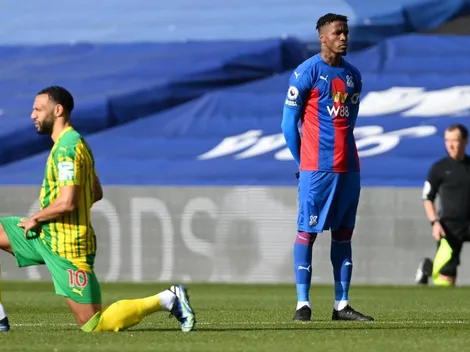 Wilfried Zaha se niega a arrodillarse en la Premier League