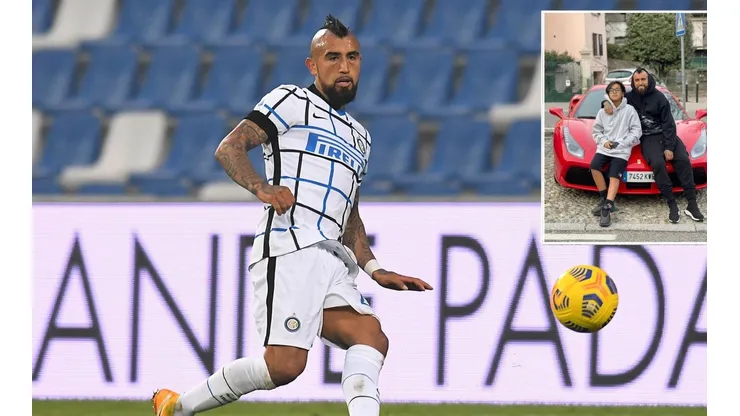 Alonso Vidal le deseó suerte a su padre en la cirugía de rodilla.