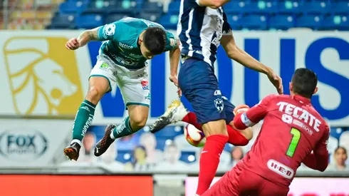 Dávila anotó el único gol de León ante Monterrey