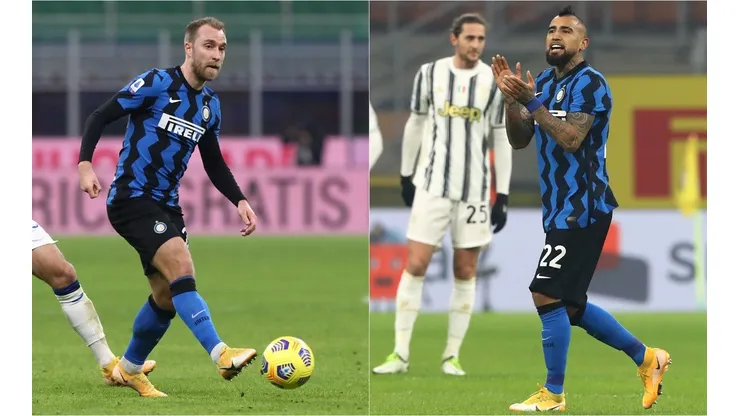 Christian Eriksen parece haberse quedado con la titularidad, pero Arturo Vidal luchará hasta la última gota por recuperarla